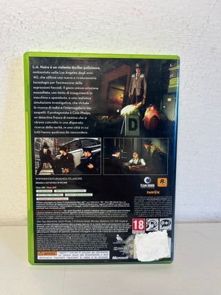 L.A. Noire Xbox 360 Rockstar PAL ITA completo