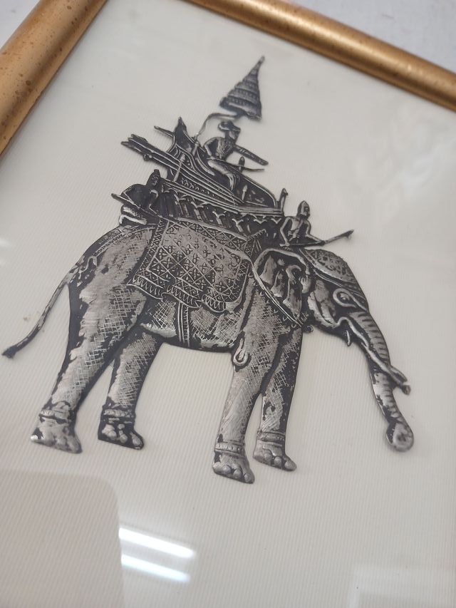 Quadro Argento Indiano Altorilievo