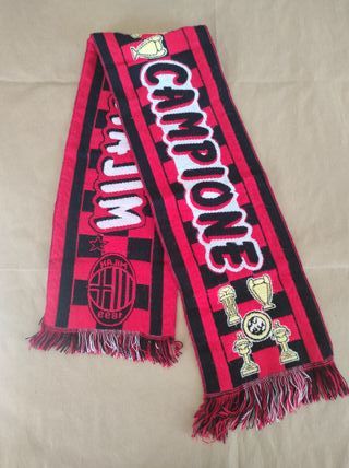 Sciarpa scarf vintage squadra calcio milan campion