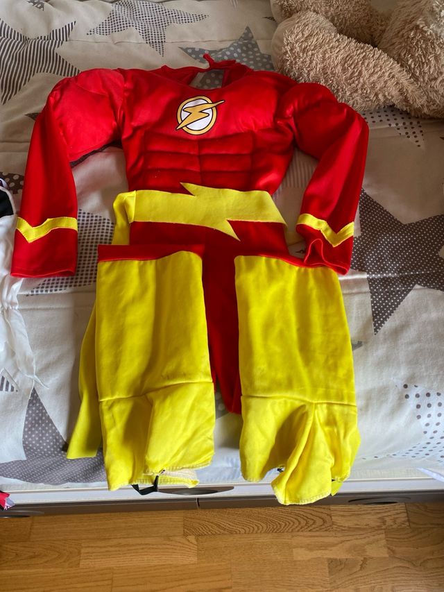 Disfraz Flash Niño Talla M (115cm)