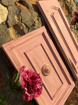 Set di porte rosa antico vintage