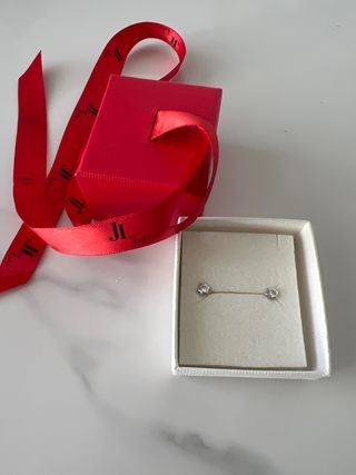 Pendientes bebé oro blanco Jose Luis Kids