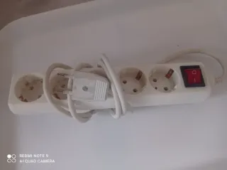 Regleta 5 enchufes con interruptor