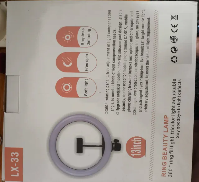 LX-33 Aro de Luz LED 13 pulgadas