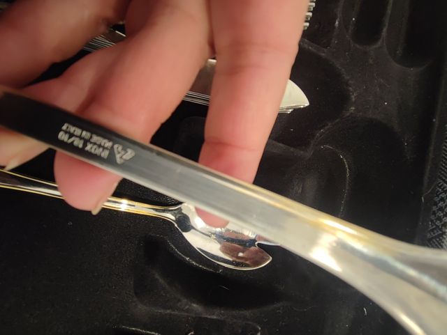 Cubertería Zanetti Acero Inox Baño Oro