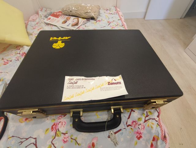 Cubertería Zanetti Acero Inox Baño Oro