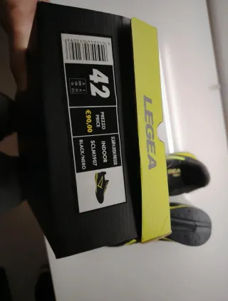 Scarpe calcetto indoor Legea nero/giallo