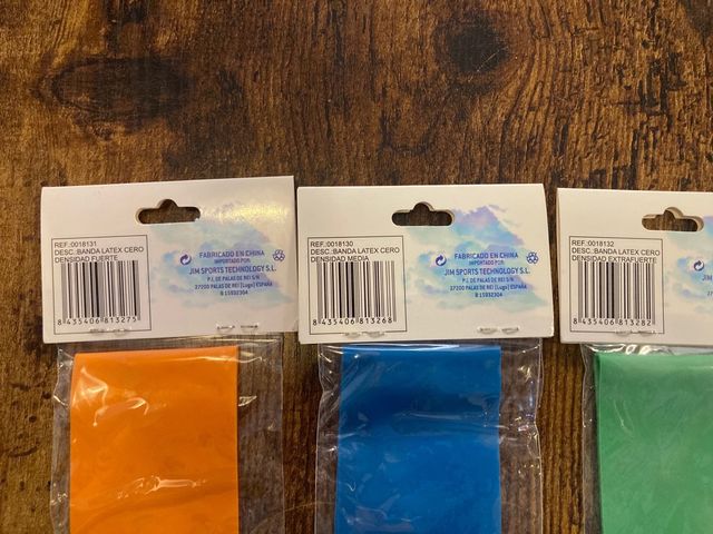 3 Bandas de látex Softee (diferente nivel)