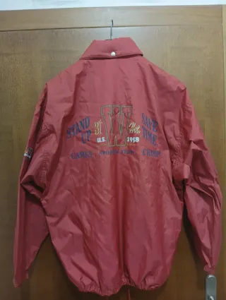 Giubbino vintage impermeabile rosso