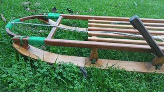 Trineo madera artesano nieve