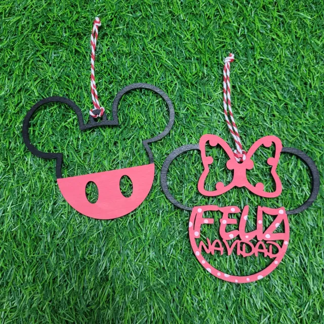 Adornos Navideños Disney Mickey y Minnie