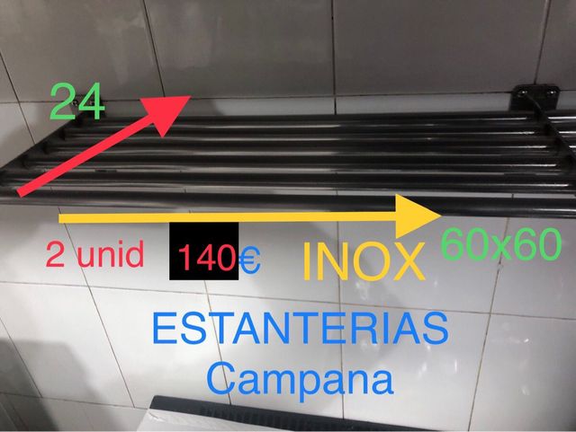 Estanterías INOX Campana (2 unidades)