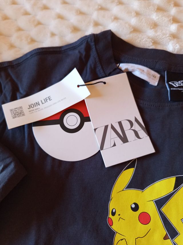 Camiseta Pikachu Pokémon #025 Manga Larga