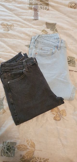 2 paia pantaloni tg 36eu /40it nero/blu