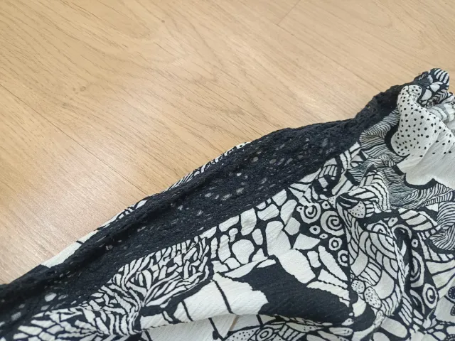 Blusa Desigual Estampada Manga Larga