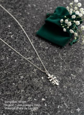 Collar Cruz de Caravaca Plata de Ley 925