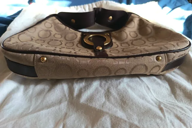Bolso Salvatore Ferragamo Beige Marrón