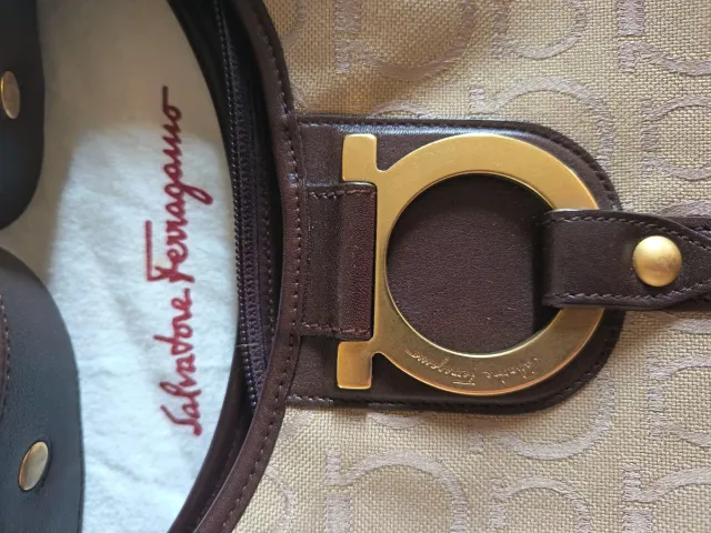Bolso Salvatore Ferragamo Beige Marrón