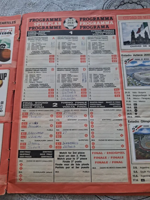 Album Panini Messico 86