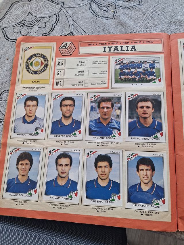 Album Panini Messico 86