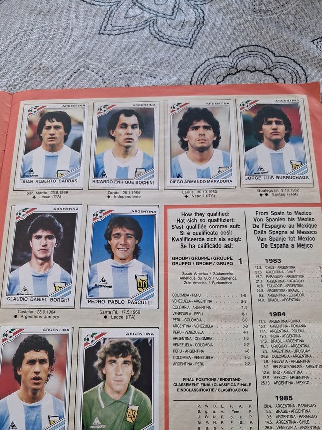 Album Panini Messico 86