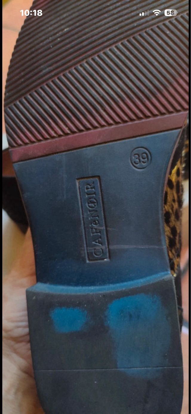 Zapatos Café Noir Piel Ante Mujer Talla 39