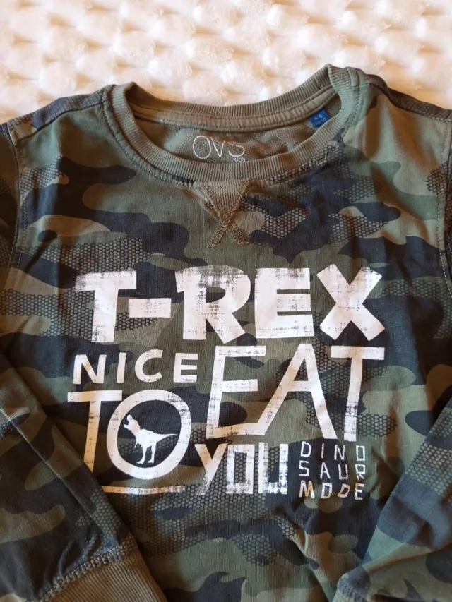 Sudadera T-Rex Camuflaje Infantil