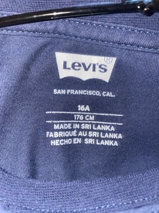 Camiseta Levi's niño azul talla 16 años