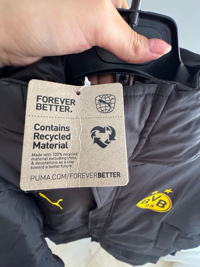 Abrigo Puma Negro y Amarillo