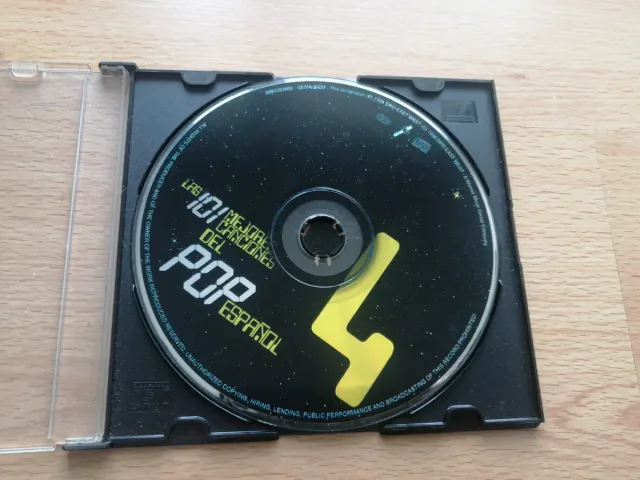 CD Las 101 Mejores Canciones Pop Español 4