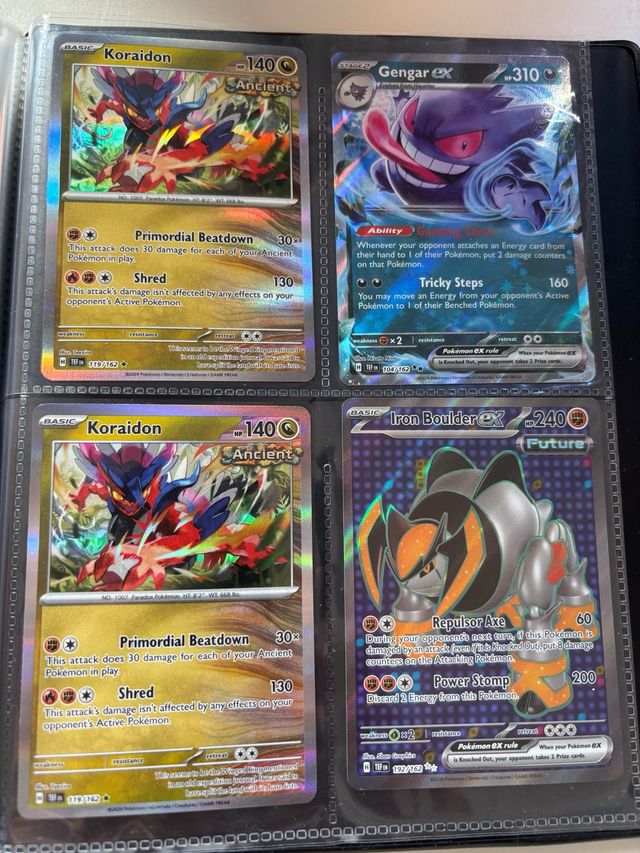 x2 Koraidon  Gengar Ex Iron Boulder Ex