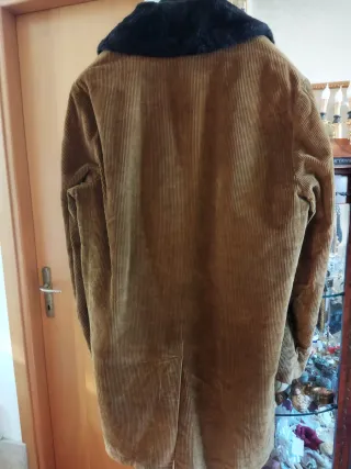 Cappotto uomo velluto imbottito pelliccia
