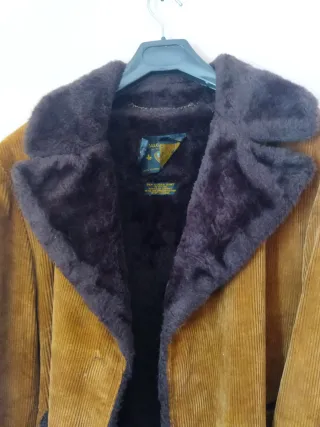 Cappotto uomo velluto imbottito pelliccia