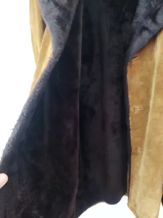 Cappotto uomo velluto imbottito pelliccia