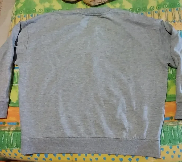 Felpa donna OVS, Tg S grigio melange.