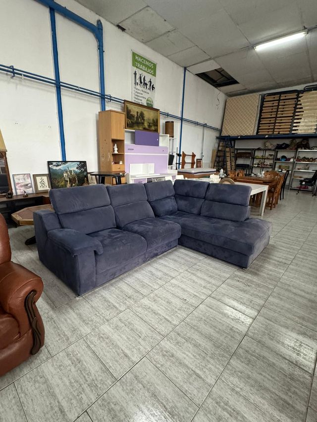 Sofá chaislongue de segunda mano