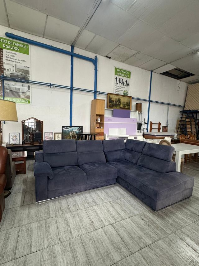 Sofá chaislongue de segunda mano