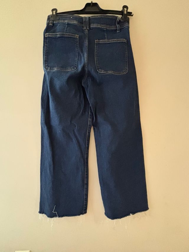 Pantalón vaquero Zara azul ancho talla z13-14 años