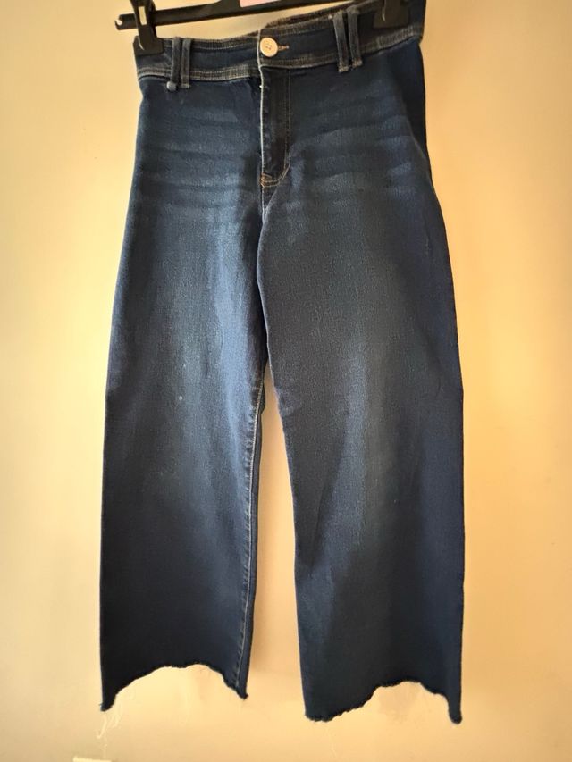 Pantalón vaquero Zara azul ancho talla z13-14 años