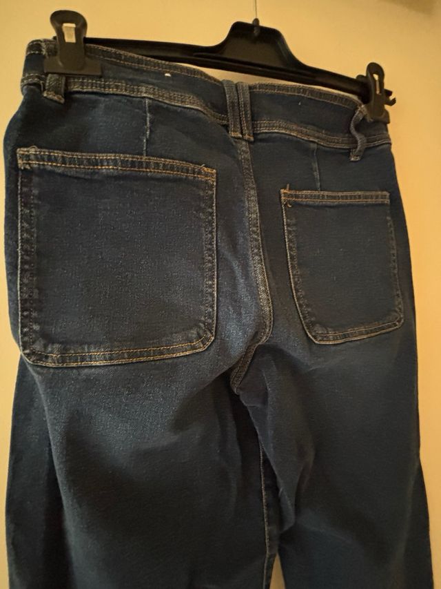 Pantalón vaquero Zara azul ancho talla z13-14 años
