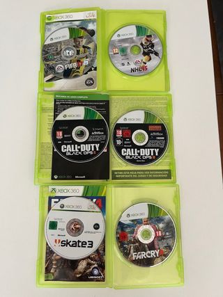 Xbox 360 Juegos: FIFA 17, COD BO, Skate 3, Far Cry