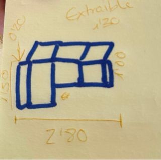 Sofá Cama Chaise Longue Beige y Marrón