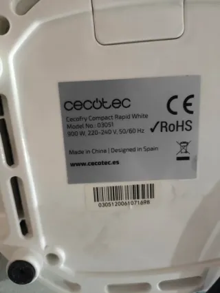 Cecotec Cecofry Compact Rapid Blanca