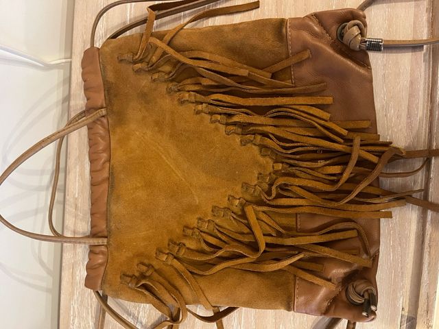 Mochila Mimique Piel con Flecos