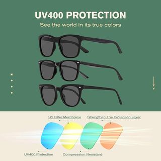 Gafas de sol polarizadas negras