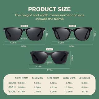 Gafas de sol polarizadas negras