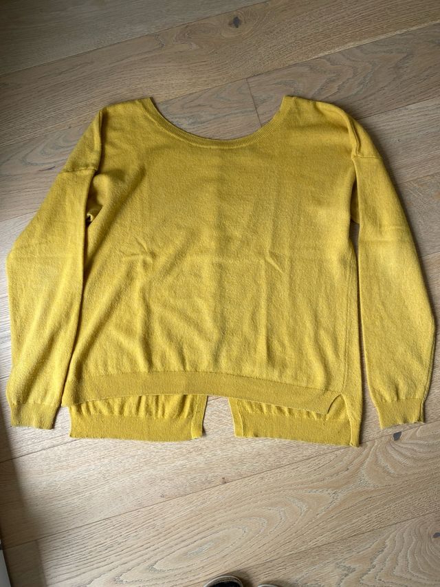 Maglione lana Sisley giallo ocra taglia 42