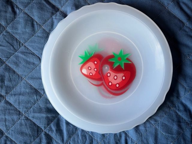 Set 16 piatti (8 piani, 8 fondi) in plastica dura