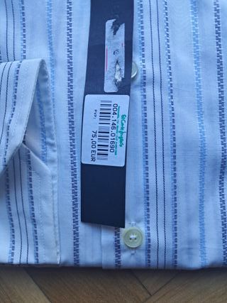 Camisa Ungaro Talla XL Rayas Azules y Blancas