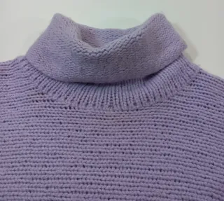 Jersey Ralph Lauren cuello alto morado